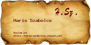 Haris Szabolcs névjegykártya
